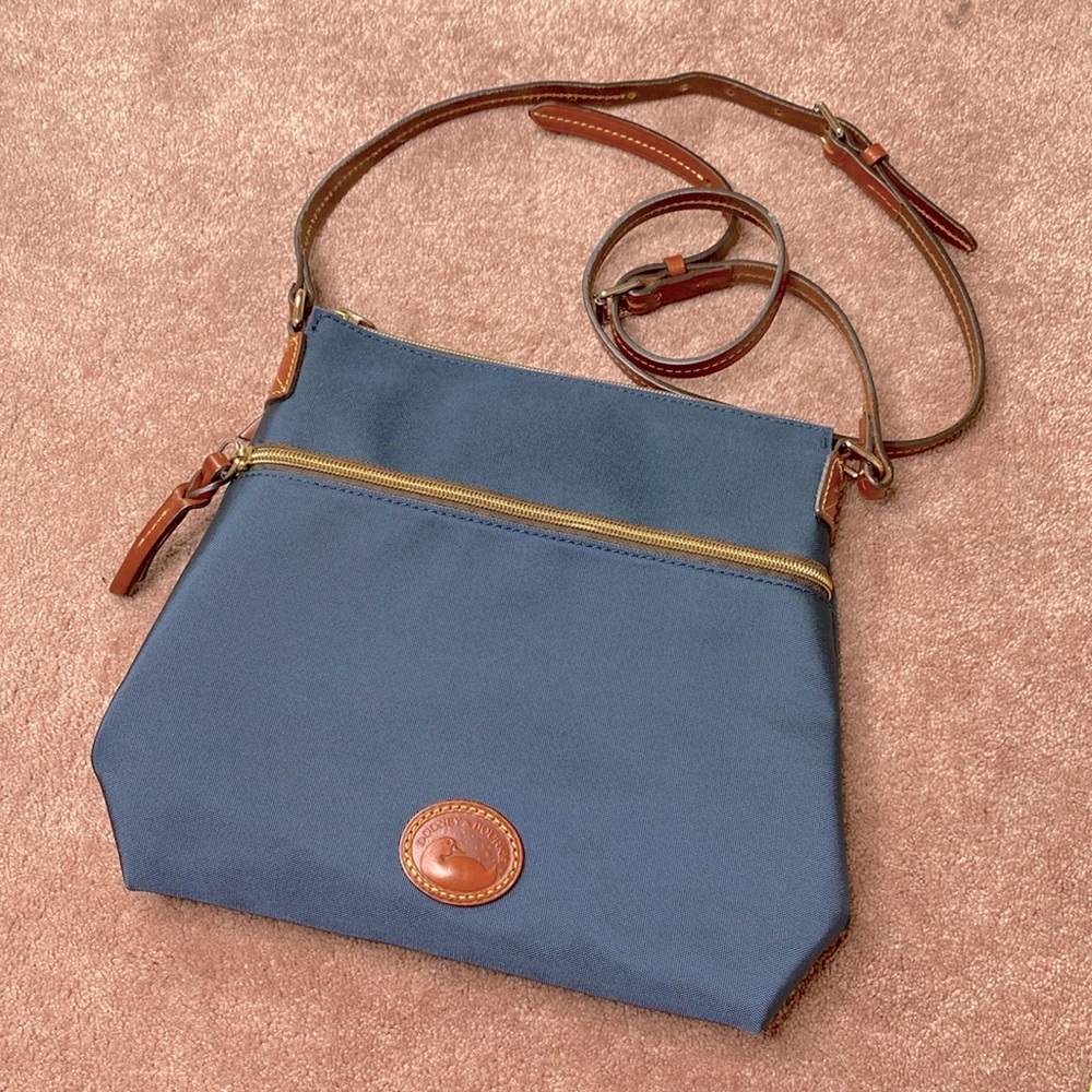 Dooney and Bourke Navy Blue Nylon Crossbody Bag